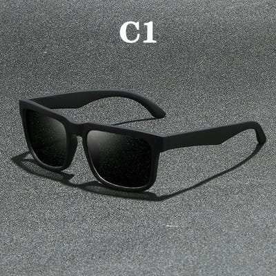 pour Hommes et Femmes Sports d'Extérieur Voyage Conduite Pêche Golf Fantaisie Cool Protection UV Carré Élégant Lunettes de Soleil gray