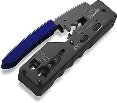 Krimptang voor RJ45 Stekkers - Netwerktang voor CAT 5, 6 en 7 - Handig Gereedschap voor Thuis en Professionals