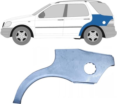 Reparatiepaneel achterspatbord voor Mercedes M-Class ML W163 1998-2005 / Links