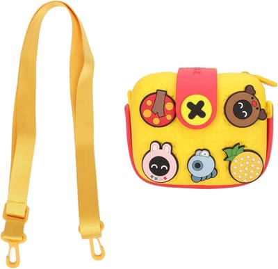 Schattige Camera Tas voor Kinderen van 26 Inch met Schouderriem, DIY Cartoon Versieringen, Handtas voor Kinderen vanaf 3 Jaar, Ideaal voor Fotografie en Avonturen