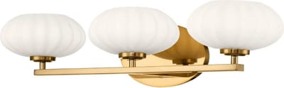 Kichler LED Wandlamp Pim | 3W 3000K 300Lm 830 | IP44 | Dimbaar | Fox Gold