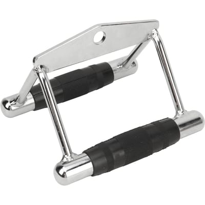 Dubbele D Roeigreep Kabelbevestiging Kabelmachine Accessoires voor Thuisgym LAT Pull Down V-Bar white