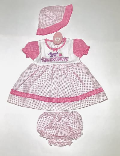 Sweet Elegance babyset 3-delig - Roze - Maat 62/68 (3-6 maanden / 65 cm)