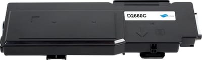 Dell 593-Bbbt - Toner Cyaan - 4000 pagina's - Huismerk Compatible - Geschikt voor Dell Color Laser Printer C2660dn Dell Color Laser Printer C2665dnf - D2660C alternatief - Dell toner