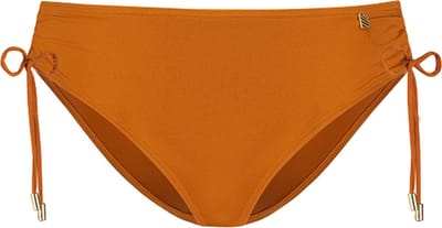 Beachlife Rust lace up bikinibroekje - Roestbruin - Effen