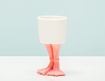 Bitten Bloempot Met Flamingopoten - Klein