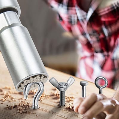Universele Dopsleutel Met Ratel 8–21 mm – 14-in-1 Verstelbare Socket – Veerbelaste Stalen Pinnen – Geschikt Voor Zeskant, Vierkant, Haken En Oogbouten – Antislip Handgreep – Omkeerbare Ratel – Compact En Veelzijdig Gereedschap [10862]