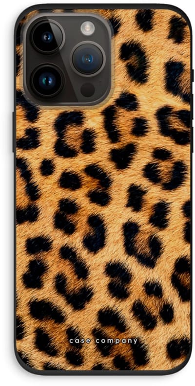 Case Company® - Hoesje geschikt voor iPhone 14 Pro Max hoesje - Luipaard - Biologisch Afbreekbaar Telefoonhoesje - Bescherming alle Kanten en Schermrand