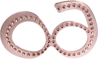 Feestelijke Zonnebril voor 60e Verjaardag - Leuke Fotodecoratie en Accessoire voor Bruiloften en Feesten - Roze 60 Jaar Bril