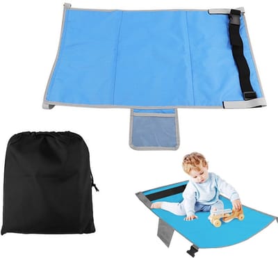 Vliegtuigbedje - Babybedje - Vliegtuigbedjes - Vliegtuig Bedje - Voetensteun Vliegtuig - Vliegtuig Peuter Bedje - Baby Reis Bedje - Must Have Voor Het Reizen - Ideaal voor Vliegtuigen en Auto's - Comfortabel - Wasbaar - Compact en Draagbaar - Zwart