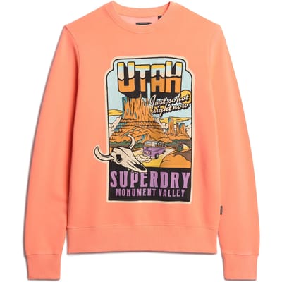 Superdry - Neon Travel sweatshirt met losse pasvorm - Heren - Truien