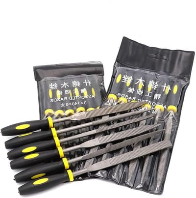 Mini Rasp Set - Naaldvijl Set - Houtbewerking - Diverse Maten - 140-180mm - Metaal