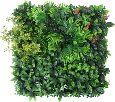 Kunstgras Paneel - Kunstgazon Mat - Wanddecoratie - Realistisch Groen Uiterlijk - 50 x 50 cm - Groen