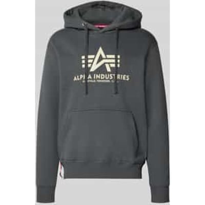 Hoodie met labelprint