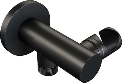 Brauer Black Carving thermostatische inbouw regendouche SET 12 met 30 cm douchekop en plafondarm en 3-standen handdouche en doucheslang en wandaansluitbocht mat zwart
