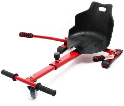 Hoverboard kart - Hoverkart voor Hoverboard - Hoverkart voor Oxboard - Zitje scooter voor 6,5, 8,5 en 10 inch Hoverboard - Kart uitbreiding - Hoge Kwaliteit Materiaal - Rood