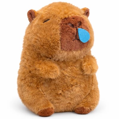 Topknuffels® - Capibara met Druppel Pluche Knuffel 20 cm - Capybara Knuffels Dierenknuffel - Kapibara Kapybara - Speelgoed Kawaii Kussen - TikTok Plush Toy
