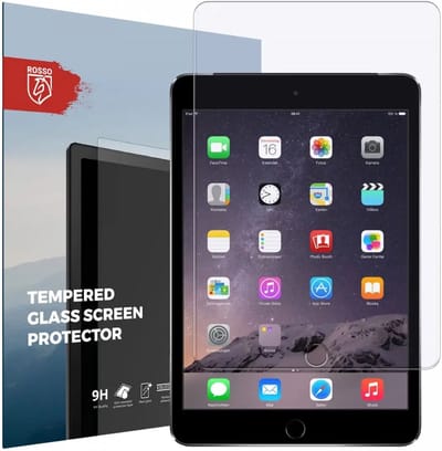 Rosso Screen Protector Geschikt voor Apple iPad Mini 3 / 2 / 1 | Beschermlaag | Glasplaatje | 9H Tempered Glass | Gehard Glas | Beschermglas