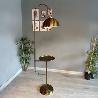Bamyum Arden hanglamp, Moderne stijl, Ø30 cm, antiek koper metalen lamp