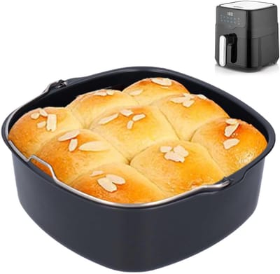 Cosensi- Taartvorm Geschikt voor Airfryer - Cake Vat - Antiaanbakmateriaal - Voedselveilig Ijzer - Vaatwasmachinebestendig - Producthoogte 7 cm - Cakevorm