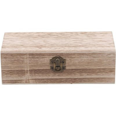Boîte de rangement rétro en bois massif avec couvercle, multifonction, à charnière, pour emballage cadeau, bijoux, articles divers beige