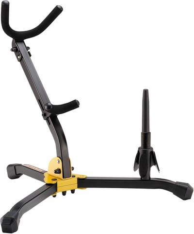 HERCULES HCDS-532BB Meervoudige standaard, 1 alt- en tenorsaxofoon, 1 fluit, klarinet, tas