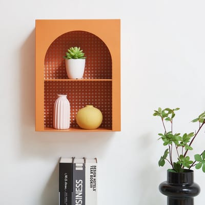 Wandrek Jäller 40x30x13 cm oranje [en.casa]