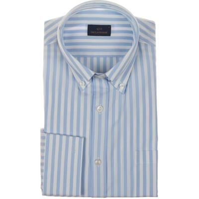 Paul & Shark Overhemd Cotton Poplin Stripe Shirt Licht Blauw / male