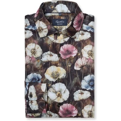 OLYMP Signature Overhemd, Tailored Fit, Signature Kent, Nachtblauw