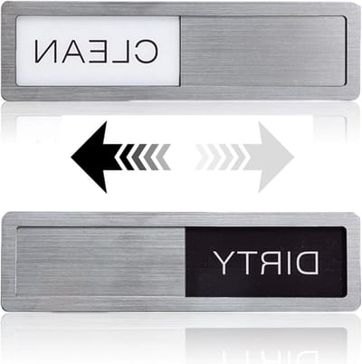 SnelShoppen - Waterdichte en Zonbestendige Magnet voor Vaatwasser, Schoon-Vies Indicator, Acryl Design, Geschikt voor Keuken, Kantoor en Hotel, Magnet