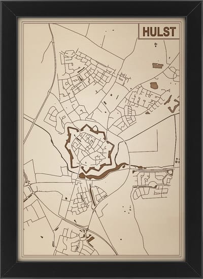 Decoratief Beeld - Houten Van Hulst - Hout - Bekroned - Bruin - 21 X 30 Cm