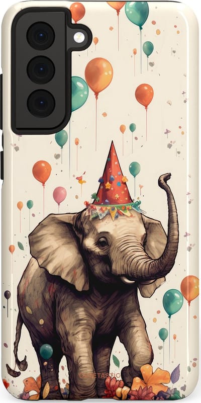 Casetastic Hoesje Geschikt voor Samsung S21 FE - Stijlvolle Beschermende Duo-layer Case - Ballonparade