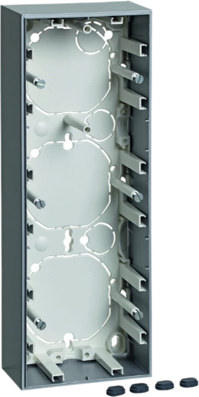 Hager 6310631404 BER S.1 BEHUIZING 3V HOOG ALU