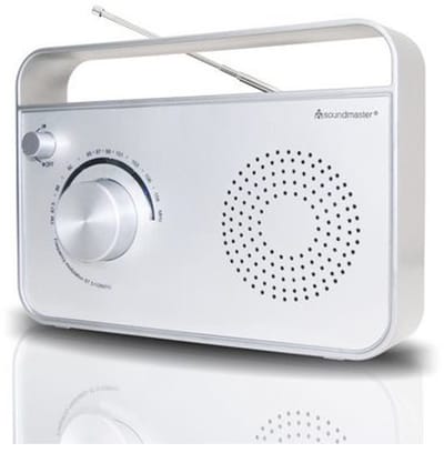 Soundmaster TR420WE - Portable radio met hoofdtelefoon en AUX-In - wit