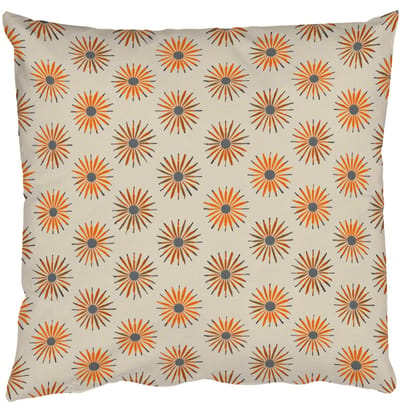 Sierkussens - Kussentjes Woonkamer - 50x50 cm - Madelief - Patroon - Oranje