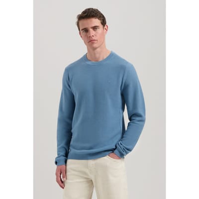 Dstrezzed Ds-mercury Crew Provincial Blue Size: S | Sweaters Outlet | Heren | Blauw