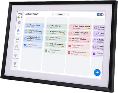 Digitale Agenda - Slimme Kalender - Gezinsplanning - Interactief Touchscreen - 10.1 Inch