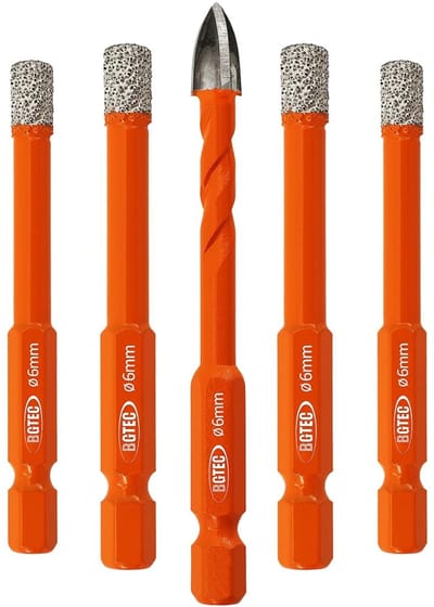 Droge diamantboren Set - 4 stuks 6 mm voor Tegels, Graniet, Marmer en Keramiek