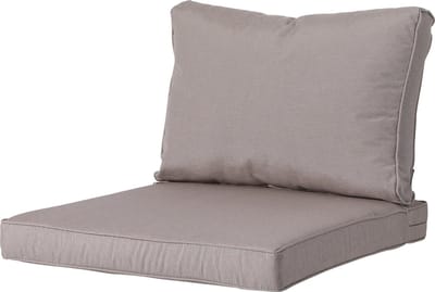 Madison - Outdoor Panama - Loungekussen - Tuinkussen - Zitkussen - Rugkussen - 2-delig - 60 x 60cm - Taupe