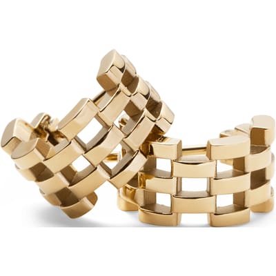 DANIEL WELLINGTON 5-LINK DW00400990 GOLD-PLATED OORRINGEN 1 PAAR