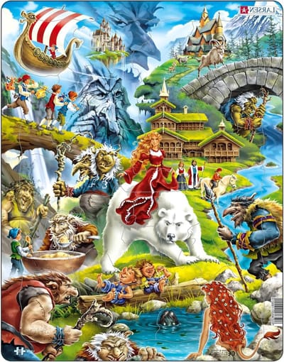 Legpuzzel - Vriendjes Puzzel - Verbeelding Prikkelen - Figuurvormige Stukjes - 30 Stukjes - Multicolor