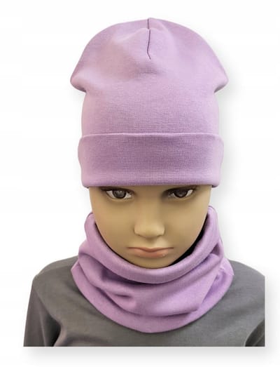 Dartomik - Babyset muts + sjaal - Maat 34/38 - Wrzosowy