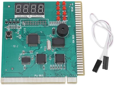 Allecto - 4-cijferige Pc-diagnosekaart - PCI-moederbordfoutdetectie - Eenvoudig te gebruiken - Voor Desktop-pc - Dual POST-codeweergave - Betrouwba...