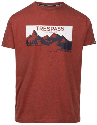 Trespass T-Shirt Nottaway Casual Bedrukt T-shirt