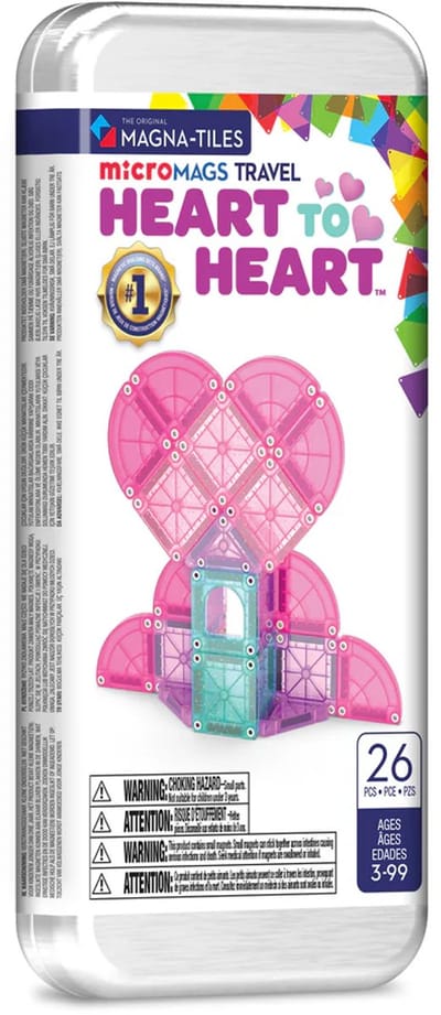 MAGNA-TILES 264026HHCDU MAGNA - TILES® microMAGS Heart to Heart 26-delige reisset