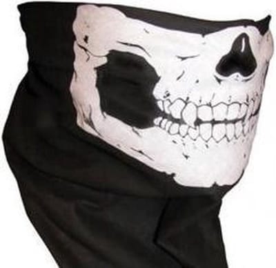 Halloween Skull Balaclava - zwart - schedel - Halloween