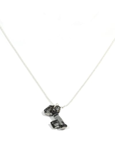 IbizaMen - heren - ketting - ballchain - rvs - sleutel - Swarovski