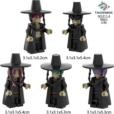 Nieuwste Trendy 8 stuks K-POP Demonenjagers Bouwstenen schattige Mini Actiefiguur Hoofd Montagespeelgoed Kinder Educatief Kerstcadeau