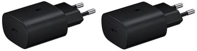 2 stuks OneOne 25W super snellader. Zwarte oplader met USB C. PD en Quick Charge lader adapter past op Google Pixel 7, 7 Pro, 8, 8a, 8 Pro, 9, 9 Pro, 9 Pro XL, 9 Fold, 10, 10 Pro, 10 Pro XL, 10 Fold, C, XL