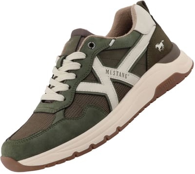 Mustang herensportschoenen kaki